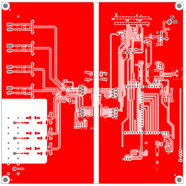 2D design layout for ADE9430 for Energy Auditing Systems