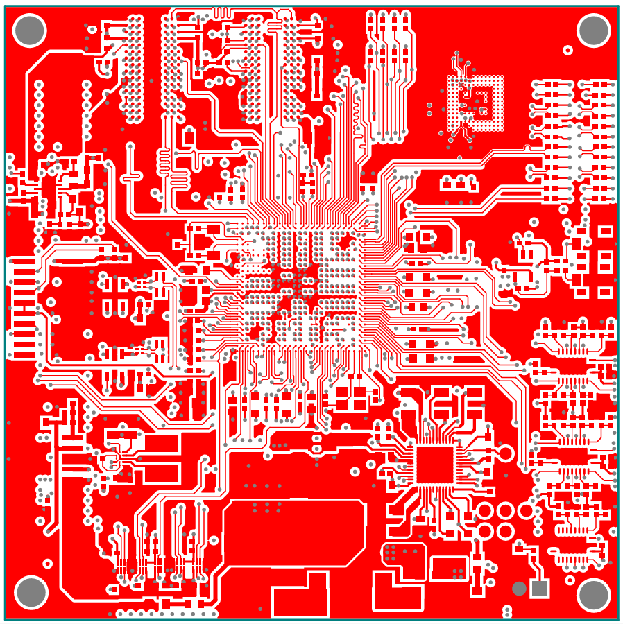 2D design layout for AM4379 for Automotive Electronics and Intelligent Logistics