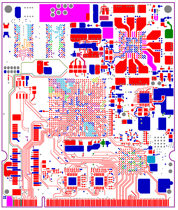 2D design layout for AM5718 for Industry 4.0 Automation