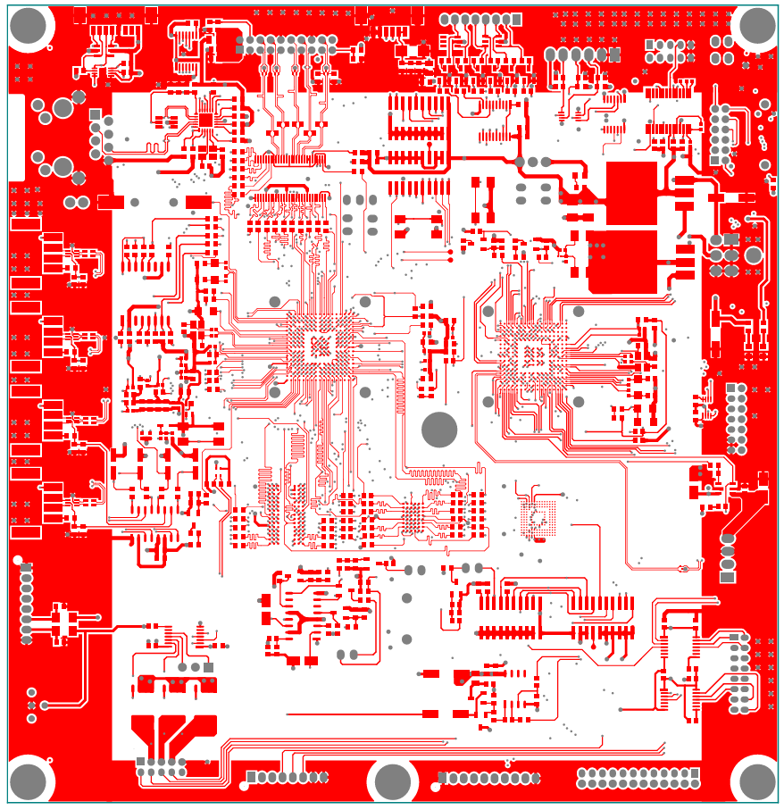 2D design layout for STM32H757 for Medical Electronics Motherboard